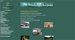 Desktop Screenshot of ferienhaus-burgwald.de