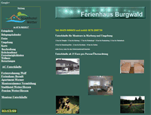 Tablet Screenshot of ferienhaus-burgwald.de